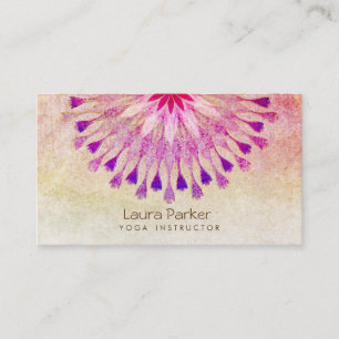 Carte De Visite Méditation holistique de l'instructeur de yoga de