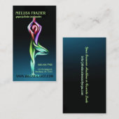 Carte De Visite Méditation intérieure de Pilates de yoga de pose (Devant / Derrière)