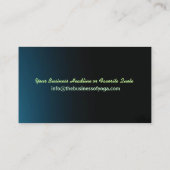 Carte De Visite Méditation intérieure de Pilates de yoga de pose (Dos)