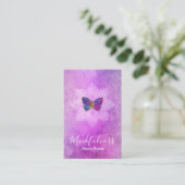 Carte De Visite ** Méditation Mindfulness Mandala Butterfly Reiki (Debout devant)