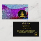 Carte De Visite *~* Méditation Rainbow Universe Parties scintillan (Devant / Derrière)