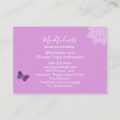 Carte De Visite *~* Méditation Reiki Mandala Butterfly Parties sci (Dos)