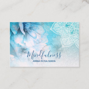 Carte De Visite *~* Méditation Reiki Yoga Parties scintillant flor