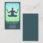 Carte De Visite méditation : rétros rayons (Devant / Derrière)