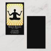 Carte De Visite méditation : rétros rayons (Devant / Derrière)