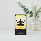 Carte De Visite méditation : rétros rayons (Debout devant)