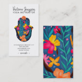 Carte De Visite Méditation spirituelle moderne hamsa yoga (Devant / Derrière)
