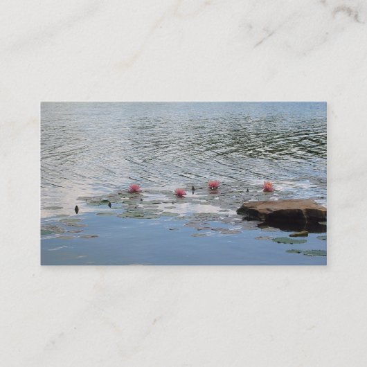 Carte De Visite Méditation Sur L'Eau (Devant)