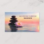 Carte De Visite Méditation Thérapie Massage Zen Instructeur de Yog (Devant)