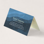 Carte De Visite Méditation Yoga Instructeur Blue Gold Mandala Prix (Dos)