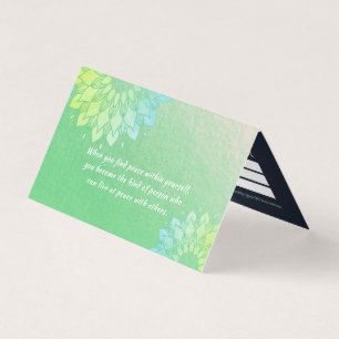 Carte De Visite Méditation Yoga Instructeur Gold Mandala Tarifs