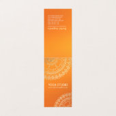 Carte De Visite Méditation Yoga Instructeur Gold Mandala Tarifs (Extérieur déplié)