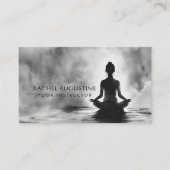 Carte De Visite Méditation Yoga Instructeur Lotus Pose Peinture à  (Devant)