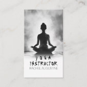 Carte De Visite Méditation Yoga Instructeur Lotus Pose Peinture à  (Devant)