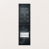 Carte De Visite Méditation Yoga Instructeur OM Symbole Prix (Intérieur déplié)