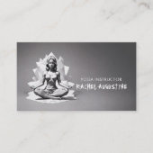 Carte De Visite Méditation Yoga Instructeur Reiki Master Low Poly (Devant)