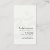 Carte De Visite Méditation YOGA Instructeur Rose chic Gold Mandala (Dos)