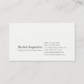 Carte De Visite Méditation YOGA Instructeur Rose chic Gold Mandala (Dos)