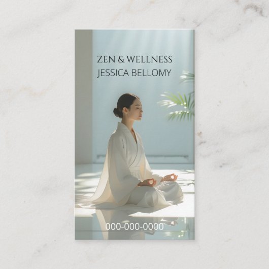 Carte De Visite Méditation Zen (Devant)