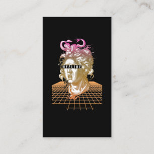 Carte De Visite Medusa Vaporwave Esthétique Ancienne Statue grecqu