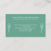 Carte De Visite méduse marine (Dos)