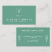 Carte De Visite méduse marine (Devant / Derrière)