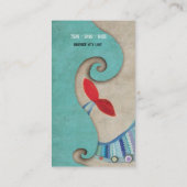 Carte de visite Meermaid Teddy Bear Vagues (Dos)