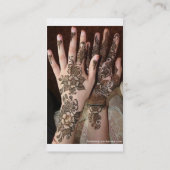 Carte De Visite Mehndi (Dos)