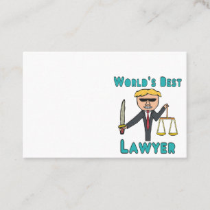 Carte De Visite Meilleur avocat du monde