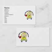 Carte De Visite Meilleur conducteur de bus au monde (Devant / Derrière)
