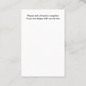 Carte De Visite Meilleur instructeur de canine de formation de chi (Dos)