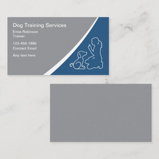 Carte De Visite Meilleur instructeur de chiens (Devant / Derrière)