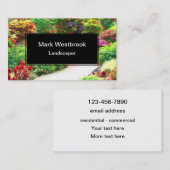 Carte De Visite Meilleur jardin paysager (Devant / Derrière)