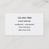 Carte De Visite Meilleur jardin paysager (Dos)