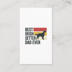 Carte De Visite Meilleur papa Setter Irlandais de tous les temps D