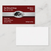 Carte De Visite Meilleur Service De Camionnage De Déplacement Et D (Devant / Derrière)