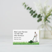 Carte De Visite Meilleur service de pelouse de quartier (Debout devant)
