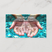 Carte De Visite Meilleur service de piscine moderne (Devant)