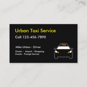Carte De Visite Meilleur taxi simple