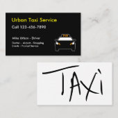 Carte De Visite Meilleur taxi simple (Devant / Derrière)