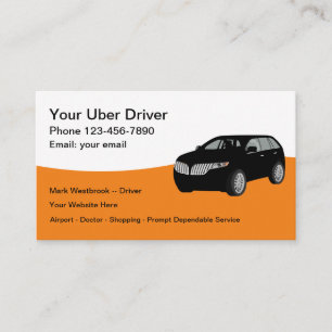 Carte De Visite Meilleur Voyage Hailing Service Taxi Driver