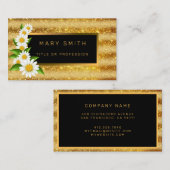 Carte De Visite Meilleure Parties scintillant Or Populaire de luxe (Devant / Derrière)