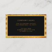Carte De Visite Meilleure Parties scintillant Or Populaire de luxe (Dos)