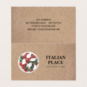 Carte De Visite Meilleure Salade Moderne En Town Professionnel (Extérieur déplié)