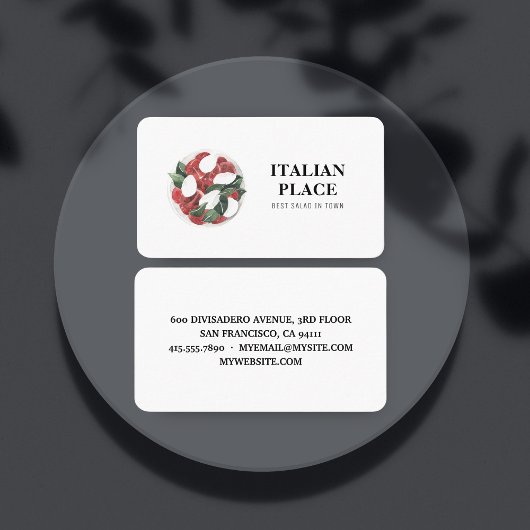 Carte De Visite Meilleure Salade Moderne En Town Professionnel