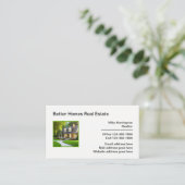 Carte De Visite Meilleures Maisons Et Immobilier (Debout devant)