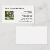Carte De Visite Meilleures Maisons Et Immobilier (Devant / Derrière)