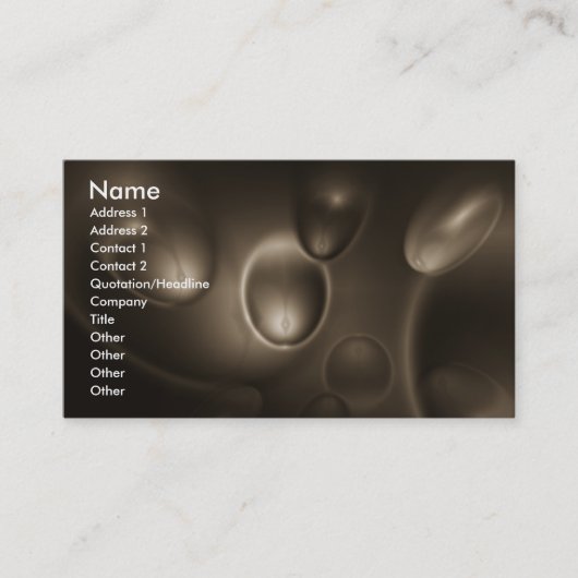 Carte De Visite Méiose cosmique (Devant)