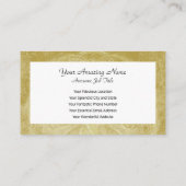 Carte De Visite Mélange brodé sur mandala d'or (Dos)