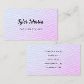 Carte De Visite Mélange coloré / Texture papier (Devant / Derrière)